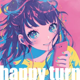 Cover art for happy turn by shimamo
